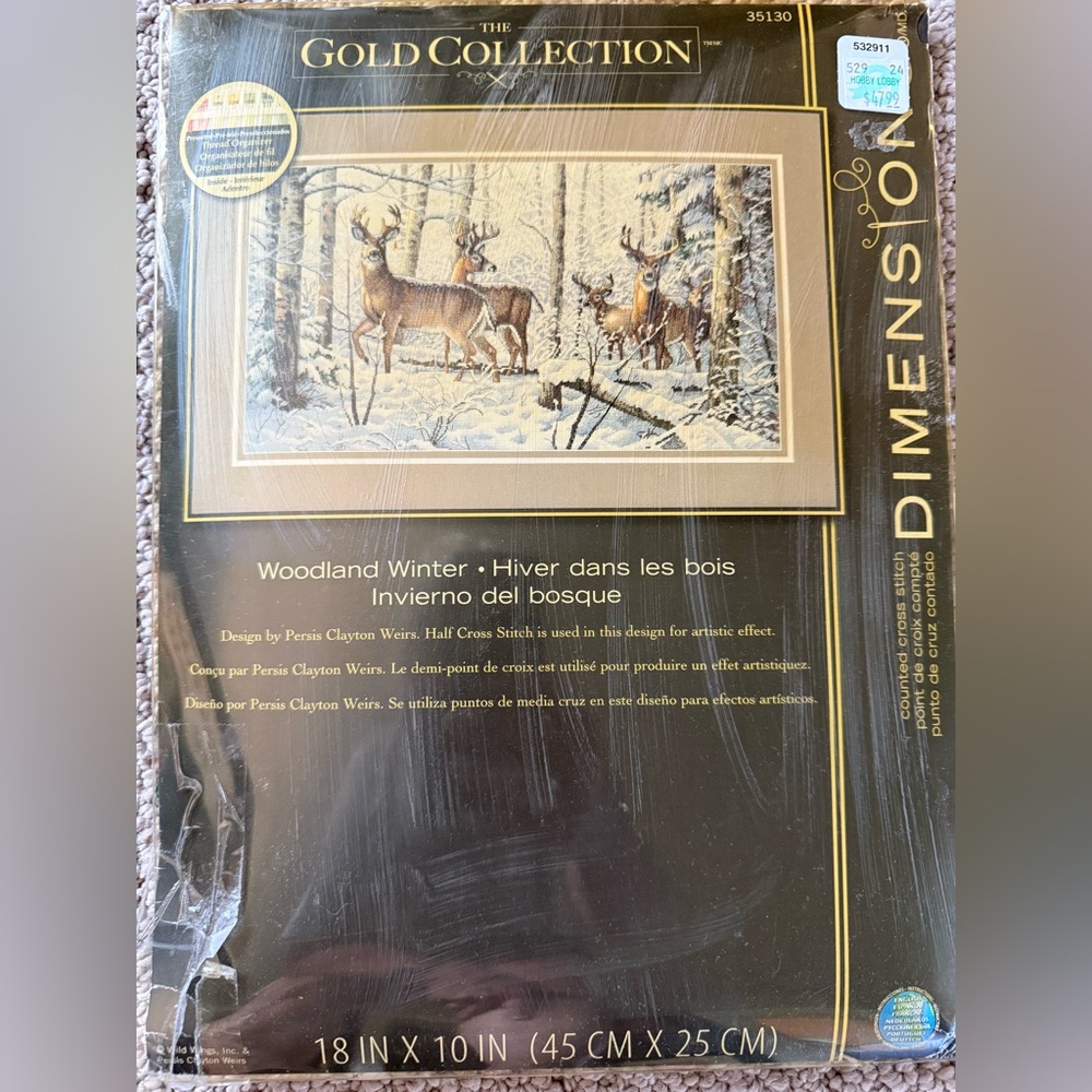 Dimensions Gold Collection Woodland Winter Cross Stitch Kit